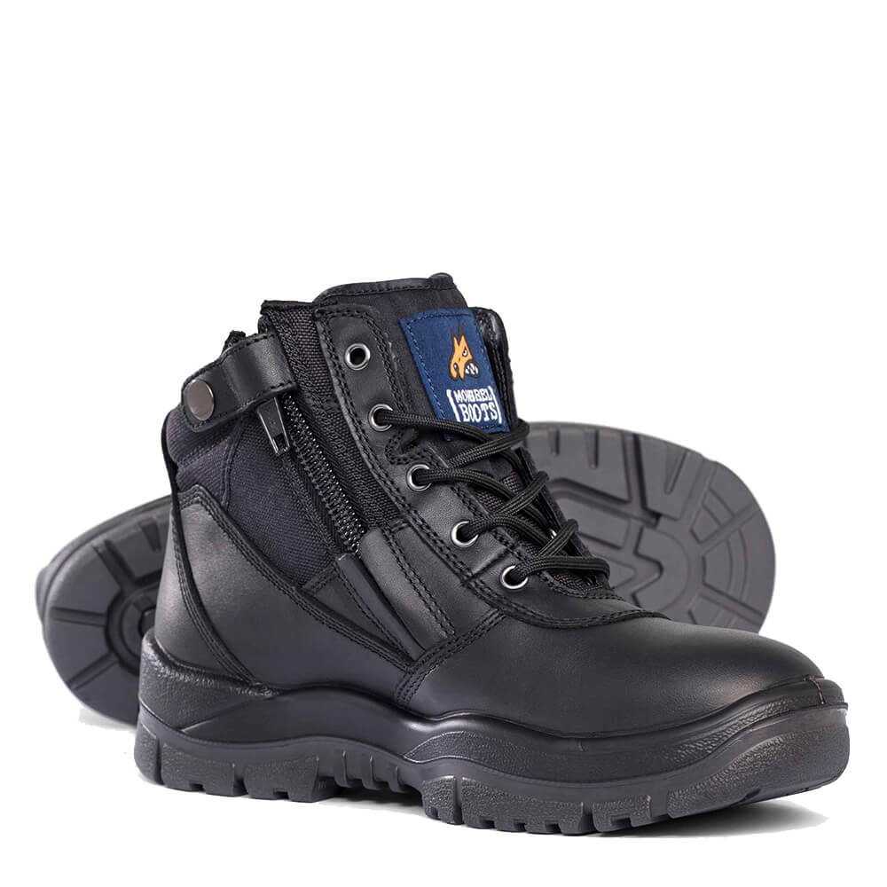 Mongrel 261020 ZipSider Steel Cap Boots Black Worklocker Toowoomba
