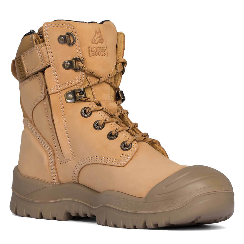 Mongrel 561050 Wheat High Leg ZipSider Boot with Scuff Cap View 3