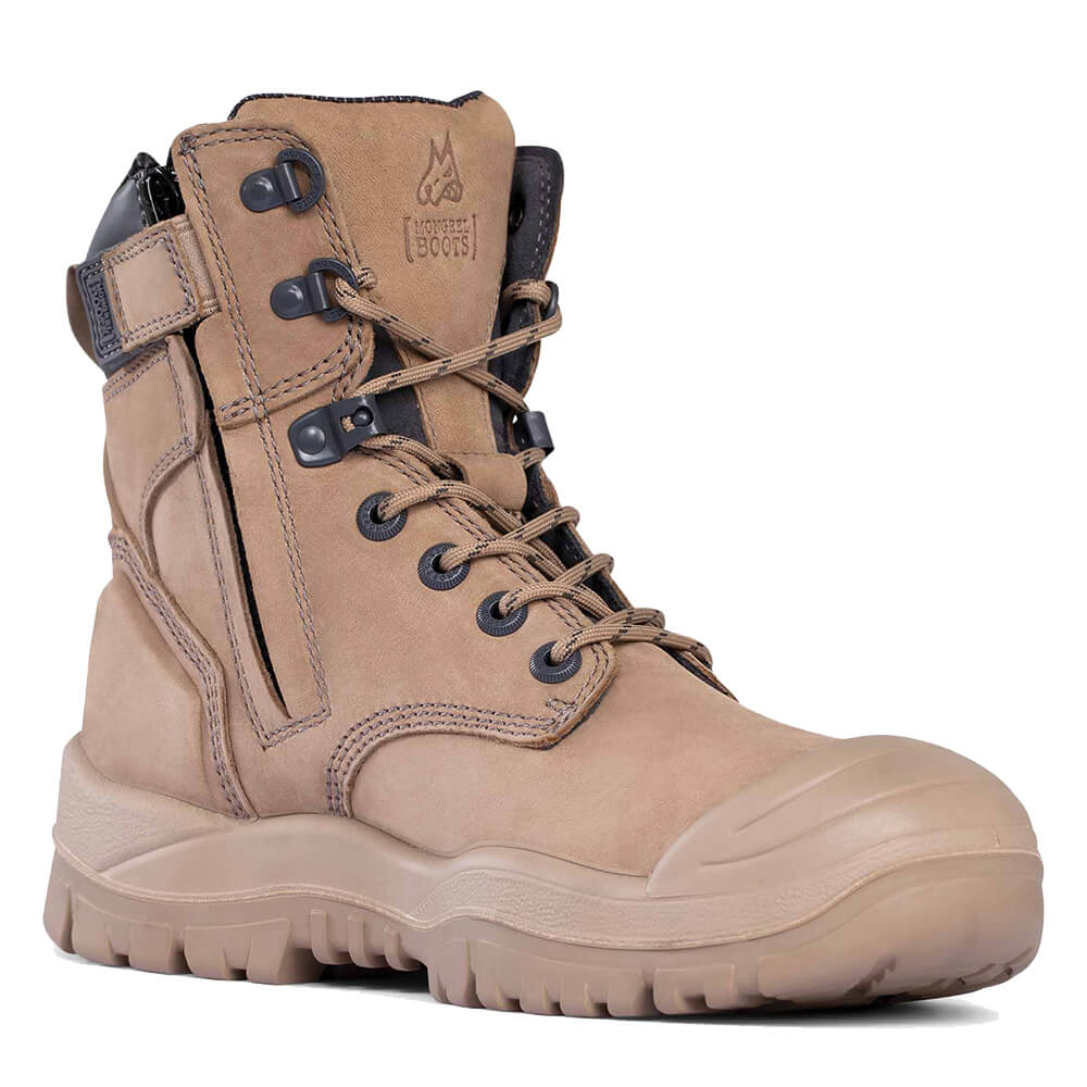 Mongrel 561060 - Stone High Leg ZipSider with Steel Cap View 3