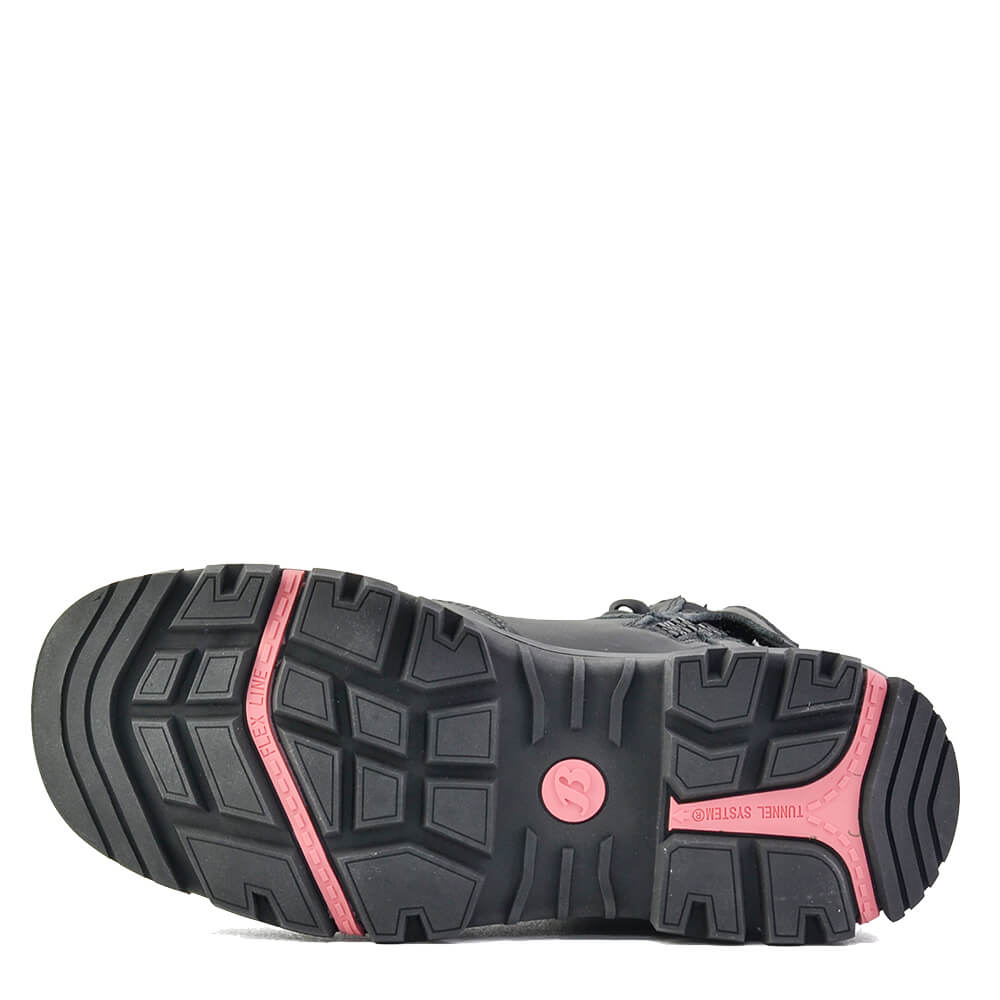 Bata Avenger Ladies Mid Cut Lace/Zip Sided Safety Boot Black View 4