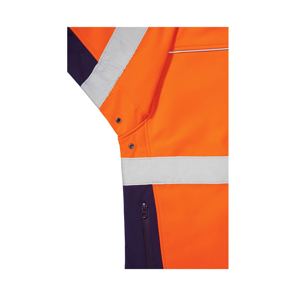 Bisley BJ6059T Orange_Navy Underarm Eyelets