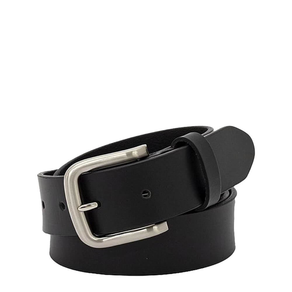 Buckle 5088 Slate Silver Buckle Belt 35mm Black