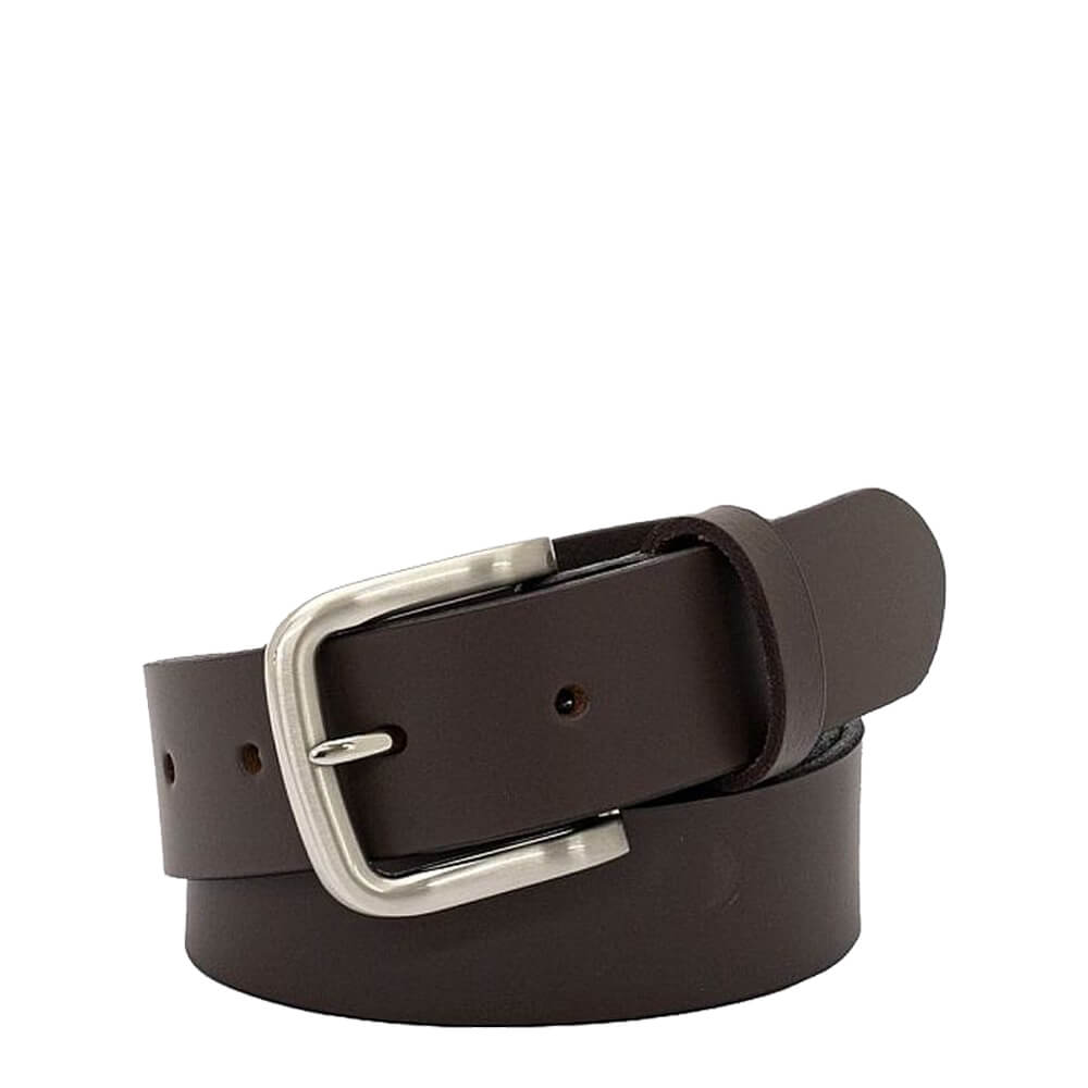 Buckle 5088 Slate Silver Buckle Belt 35mm Brown