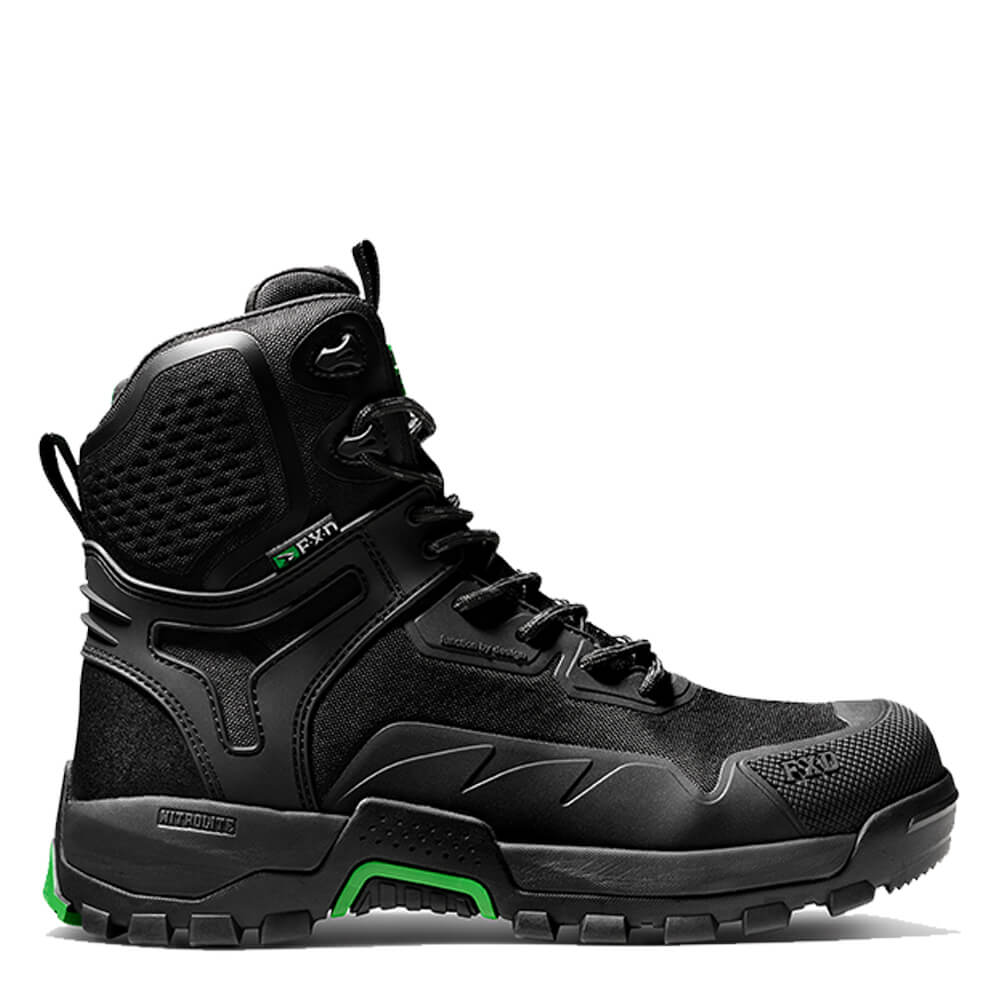 FXD WB5 6" DURA900? NITROLITE? Synthetic Work Boots Black Right Hand Side