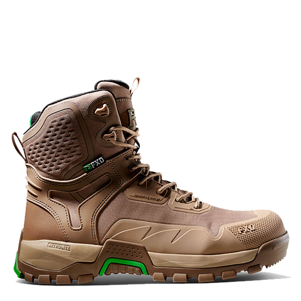 FXD WB5 6" DURA900? NITROLITE? Synthetic Work Boots Stone Right Hand Side
