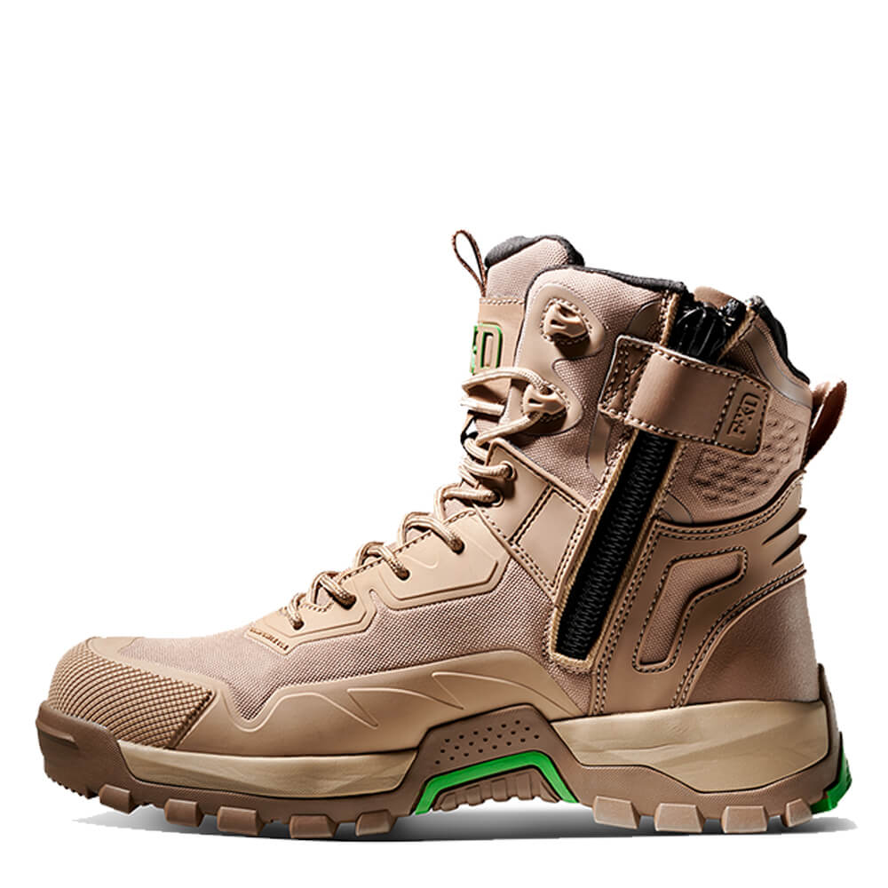 FXD WB5 6" DURA900? NITROLITE? Synthetic Work Boots Stone Left Hand Side