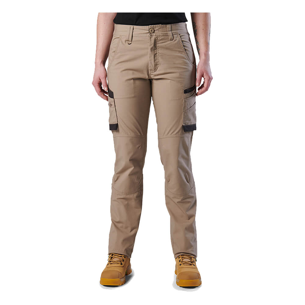 FXD WP7W Womens Ripstop Pants Khaki Front