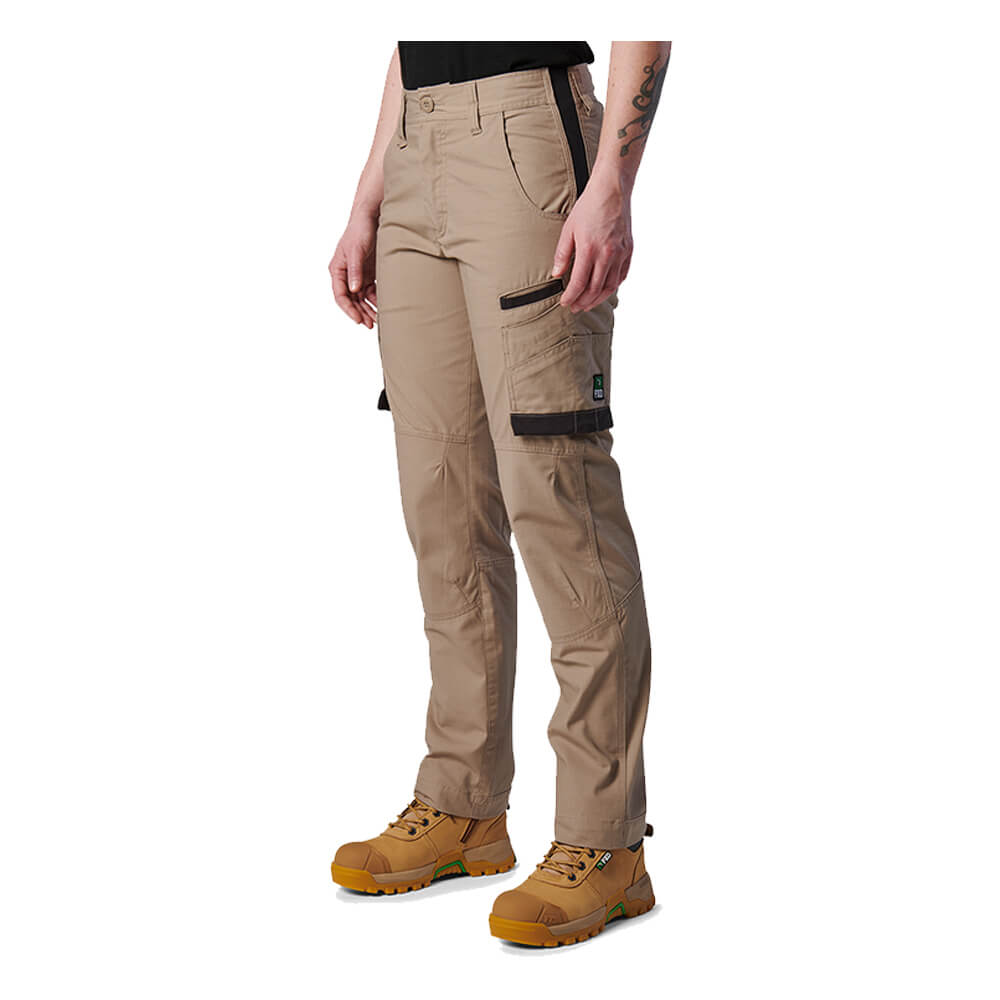 FXD WP7W Womens Ripstop Pants Khaki LHS