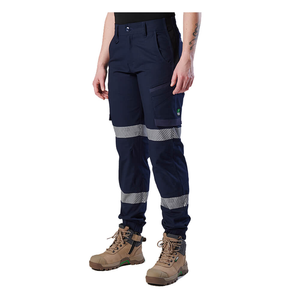 FXD WP8WT Taped Womens Ripstop Cuffed Pants LHS