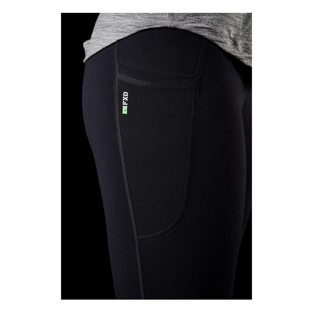 FXD WP9W Womens Full Length Legging Black Detail 1