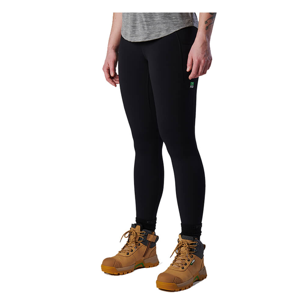 FXD WP9W Womens Full Length Legging Black Side