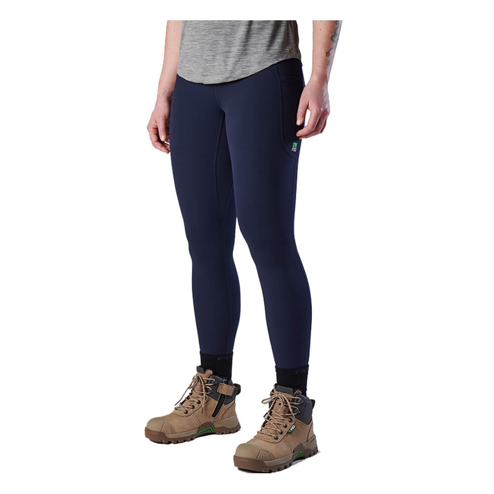 FXD WP9W Womens Full Length Legging Navy Side
