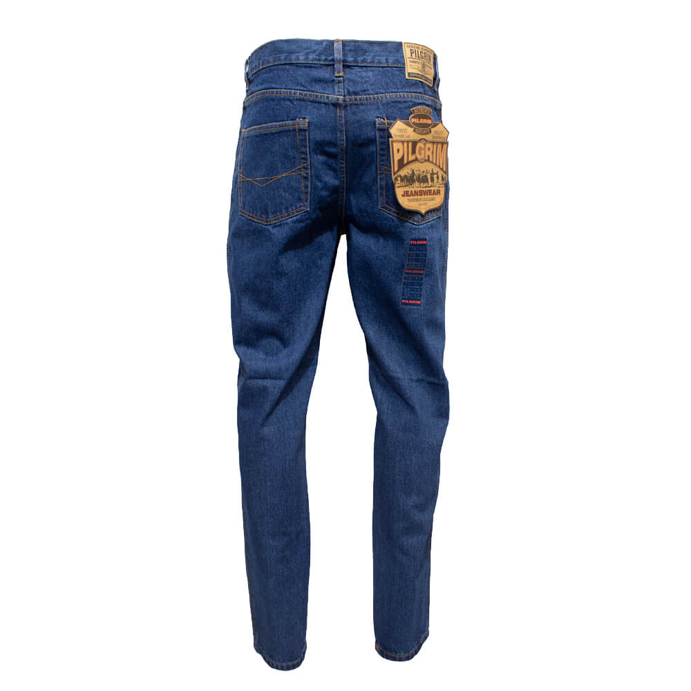Pilgrim 1011SH Mens 5 Pocket Western Jean Short Fit Back