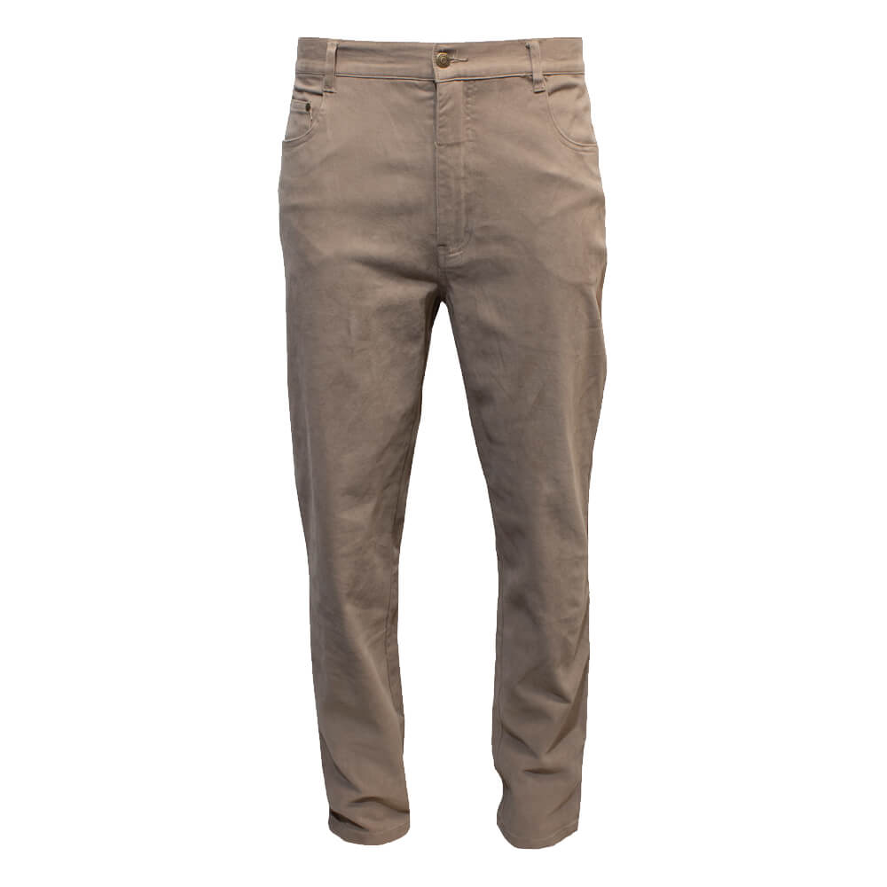 Pilgrim 1150 Mens 5 Pocket Western Moleskin Jean Acorn Front