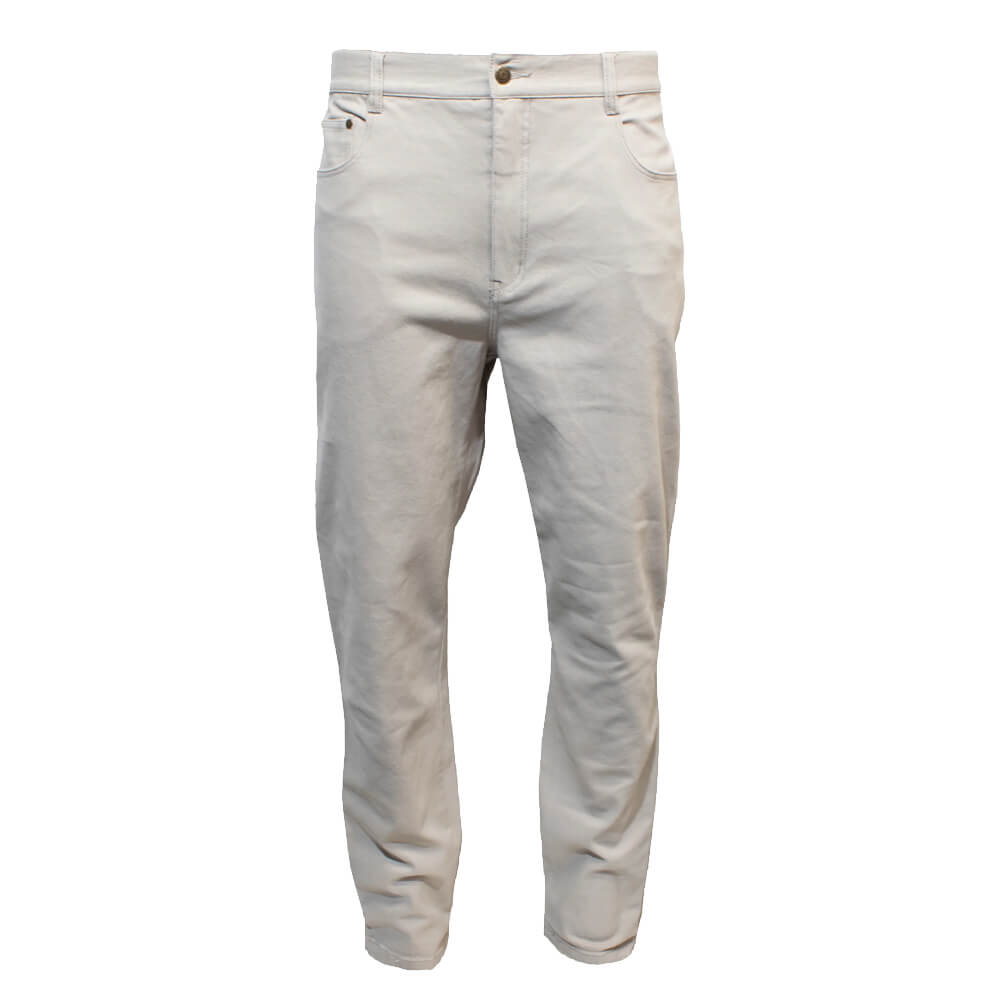 Pilgrim 1150 Mens 5 Pocket Western Moleskin Jean Bone Front