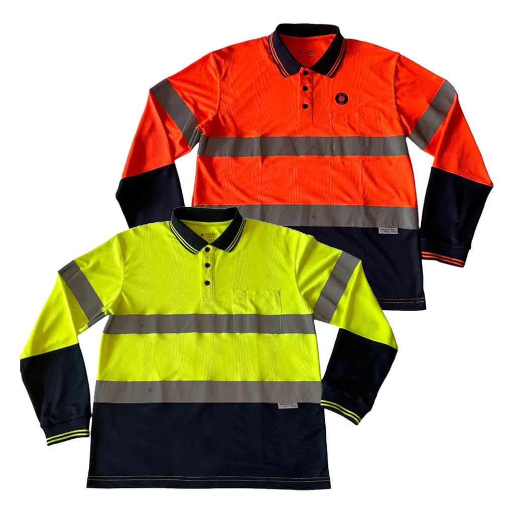 Pilgrim 4601 Long Sleeve Hi-Vis Polo