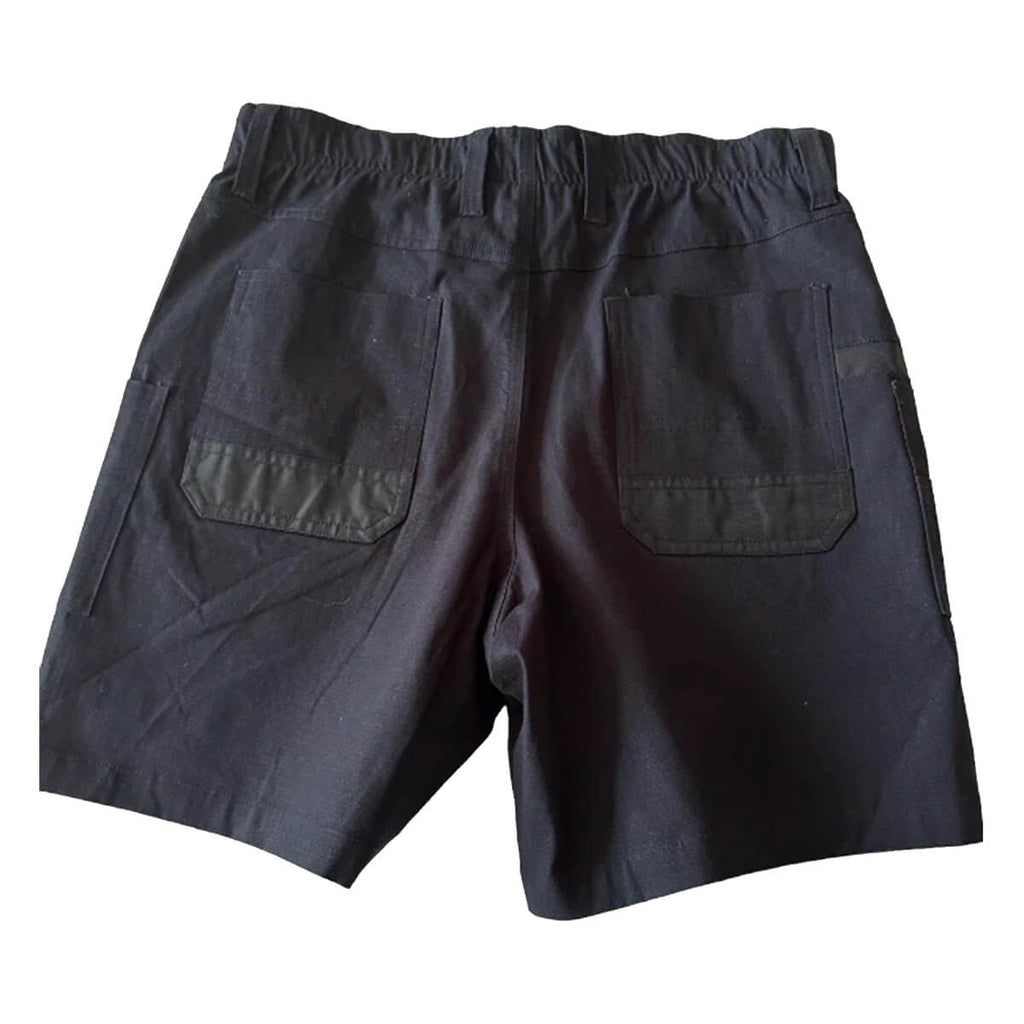 Pilgrim 4620 Mens Stretch Utility Work Short Black Back
