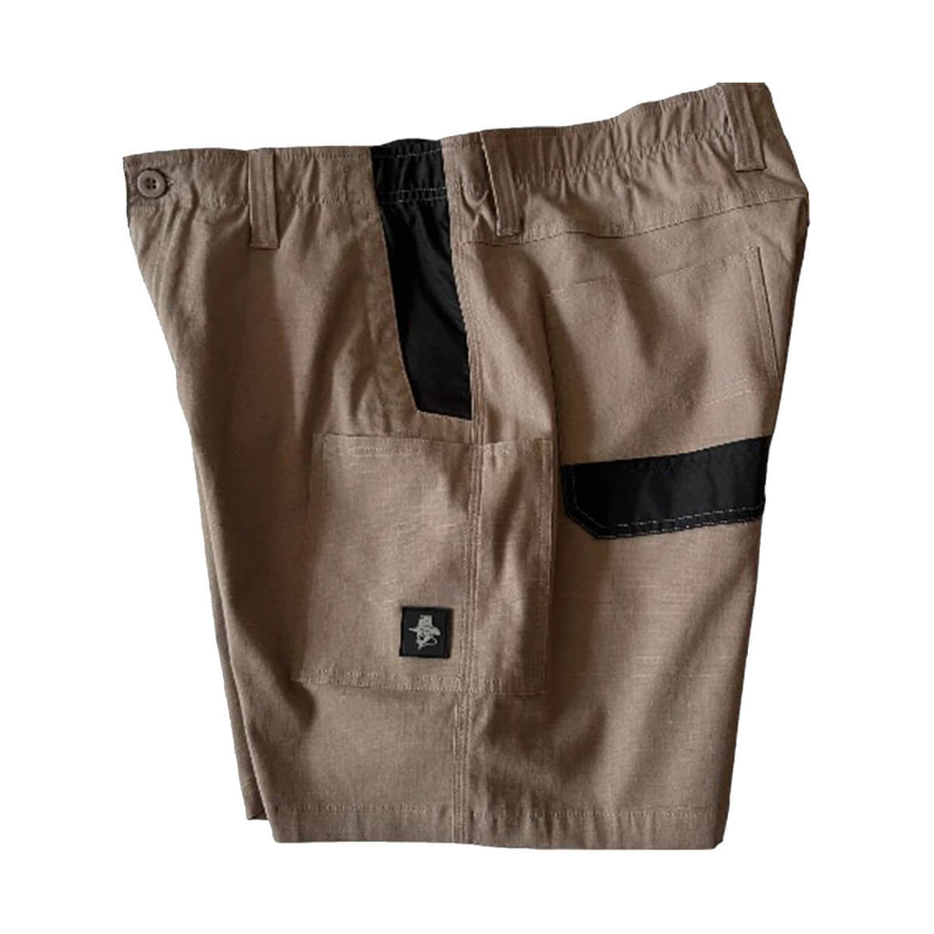 Pilgrim 4620 Mens Stretch Utility Work Short Khaki Side