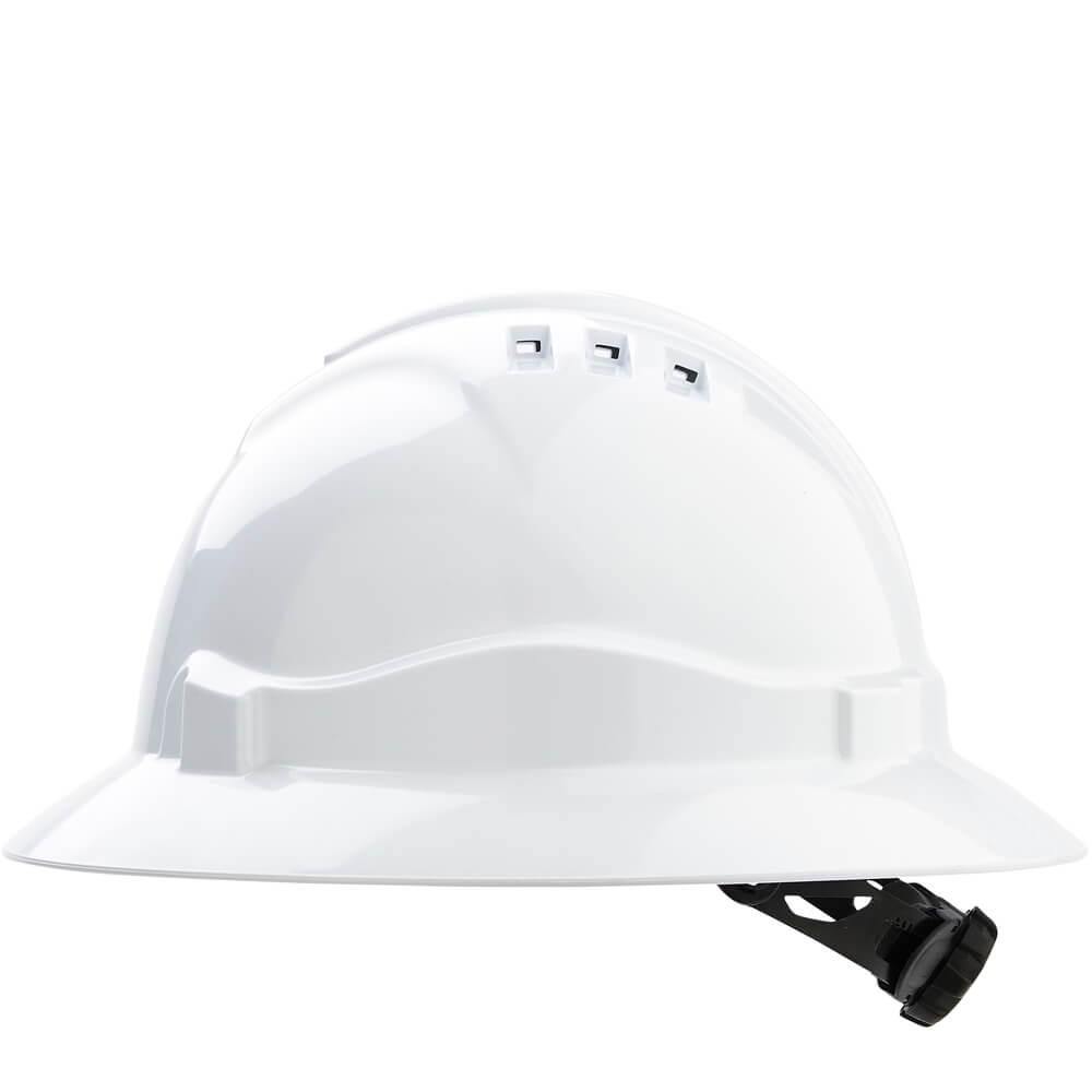 Pro Choice HHV6FB Full Brim Vented Hard Hat White
