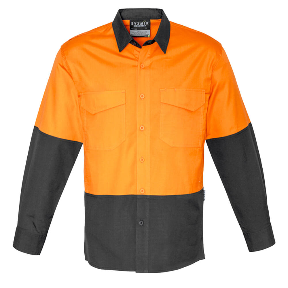 Syzmik ZW128 Orange_Charcoal Front