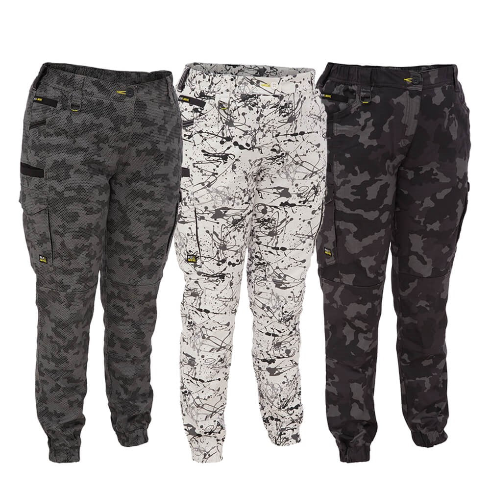 Bisley BPCL6337 Women's Flx & Move Stretch Camo Cargo Pants - Limited Edition 