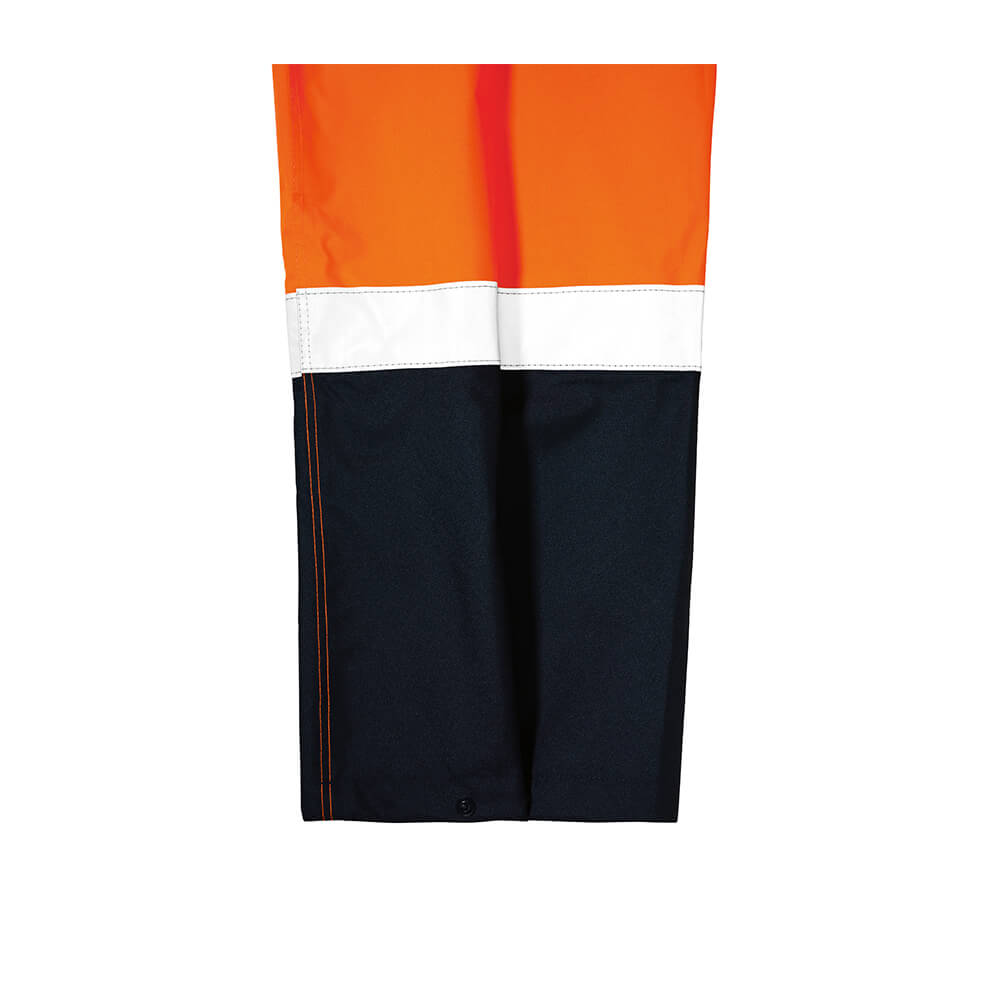 Bisley BP6965T Orange_Navy Press Stud Cuff
