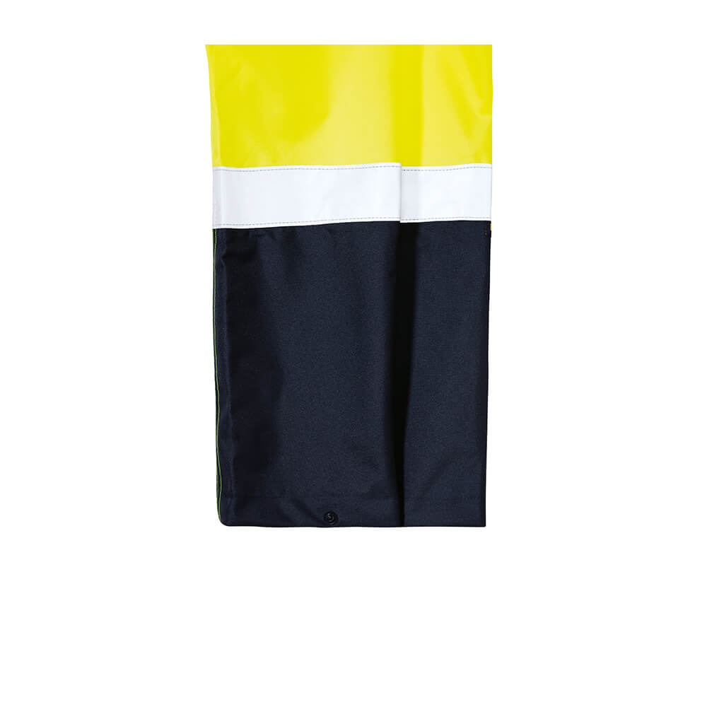 Bisley BP6965T Yellow_Navy Press Stud Cuff