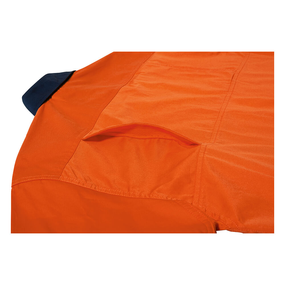 Bisley BS6895 Orange_Navy Vertical Back Mesh Vents