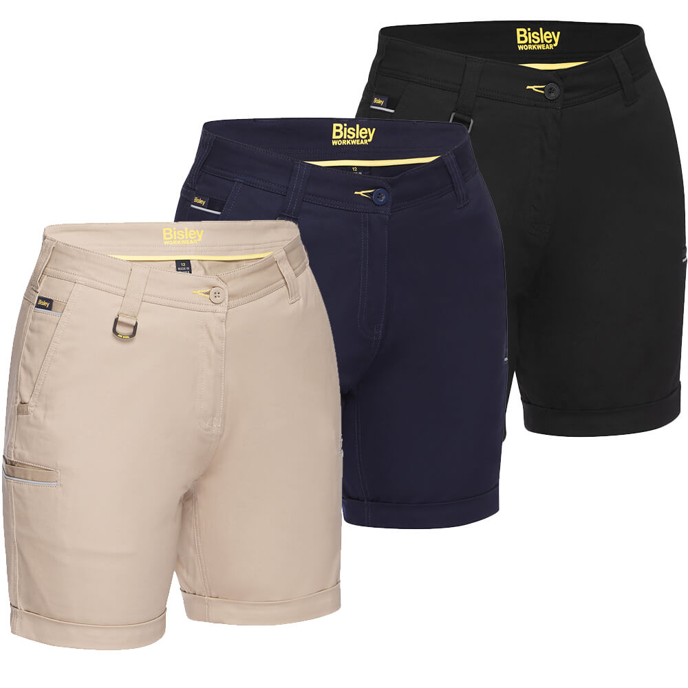 Bisley BSHL1015 Ladies Stretch Cotton Short