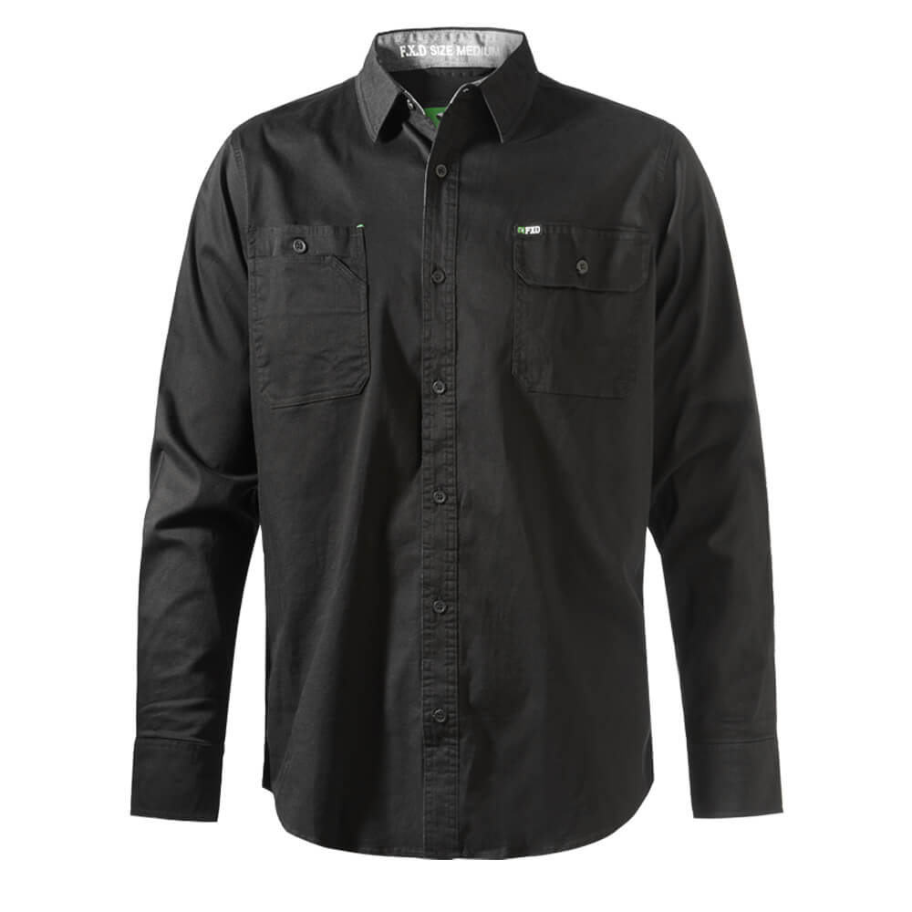 FXD Workwear LSH1 Black Front
