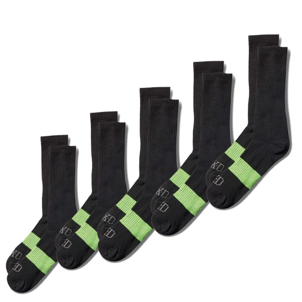 FXD SK6 5 Pack Cotton Blend Long Sock