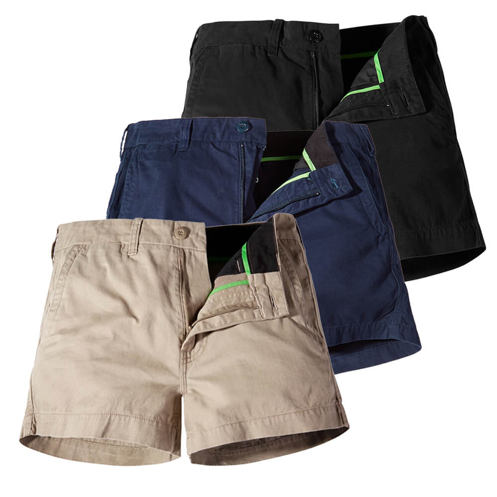 FXD WS2W Ladies Cotton Twill Short Shorts – Worklocker Toowoomba